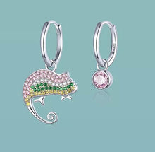 Load image into Gallery viewer, Chameleon Asymmetric Earrings