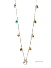 Load image into Gallery viewer, CRYSTAL COLORS DROPS NECKLACE
