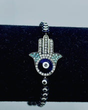 Load image into Gallery viewer, HAMSA &amp; LUCKY EYE BEADS BRACELET
