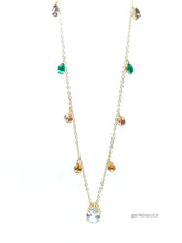 Load image into Gallery viewer, CRYSTAL COLORS DROPS NECKLACE
