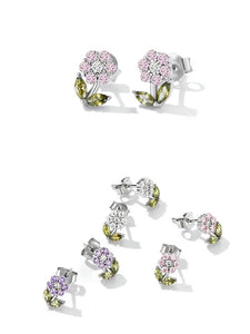 ZIRCON FLOWERS MINI STUD