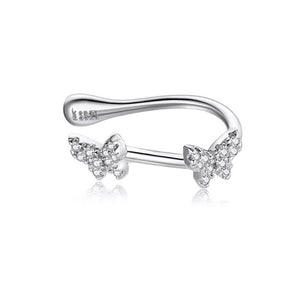 ZIRCON BUTTERFLY EARCUF