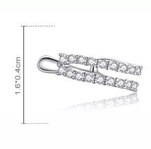 Load image into Gallery viewer, DOUBLE ZIRCON EARCUFF
